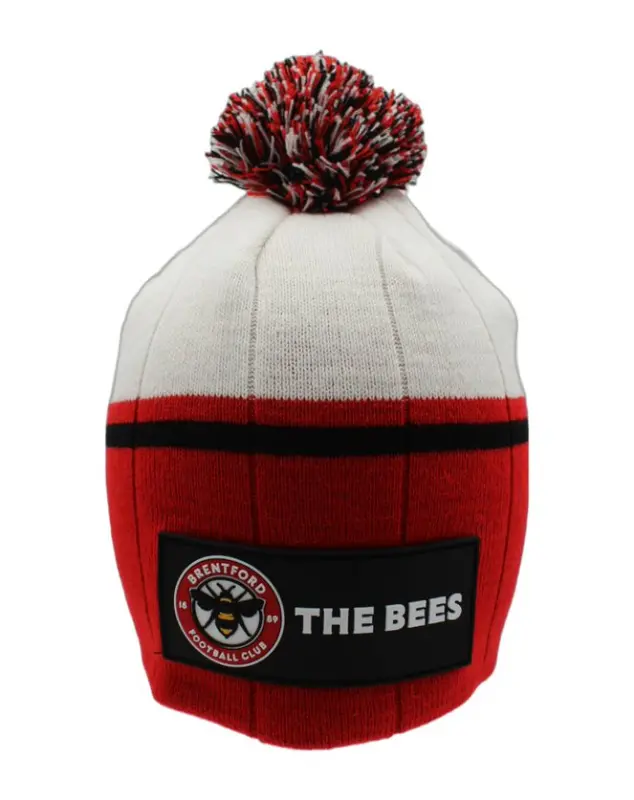 The Bees Ribbed Bobble Beanie Kits Collection - Premium Brentford Kits for Supporters